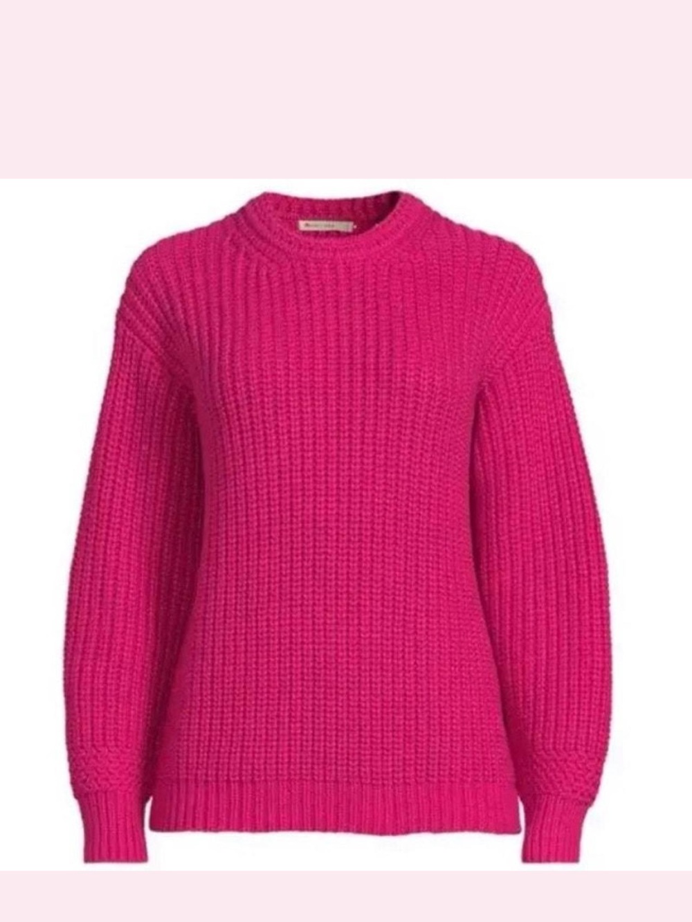 Marine Layer Oversized Crew Neck Sweater Rose Violet S NWT